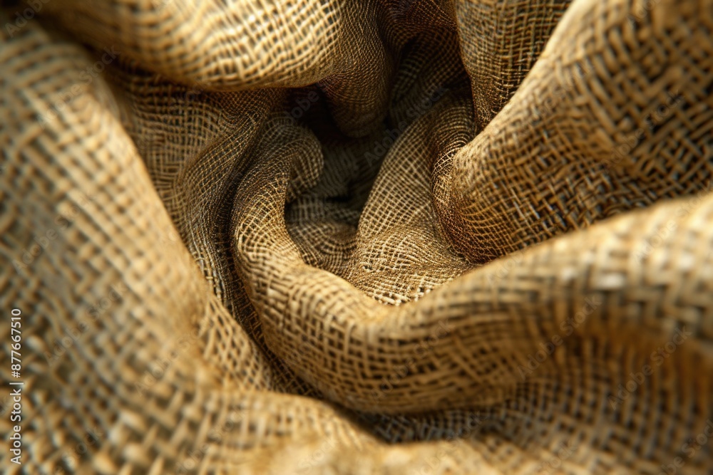 Poster a detailed view of burlock fabric texture and pattern