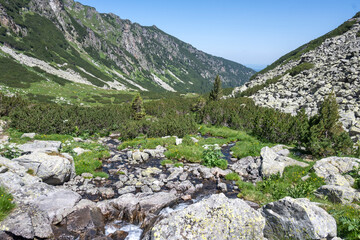 Landscape of Rila Mountain near Malyovitsa peak, Bulgaria