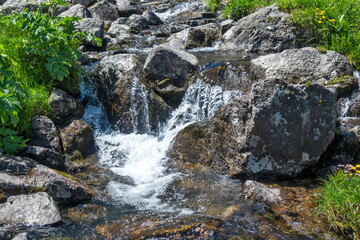 Landscape of Rila Mountain near Malyovitsa peak, Bulgaria