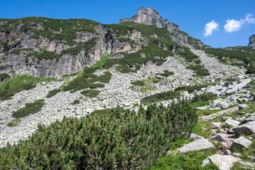 Landscape of Rila Mountain near Malyovitsa peak, Bulgaria