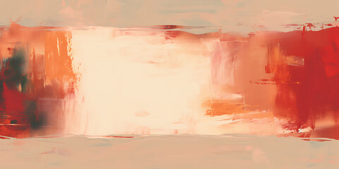 Abstract red, orange and beige brushstrokes create a vibrant and energetic background for your design projects. 