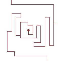 Square Maze Game Labyrinth Puzzle