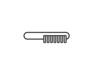 Vector graphic icons of beauty in the form of combs for massage or darsonval procedures.
