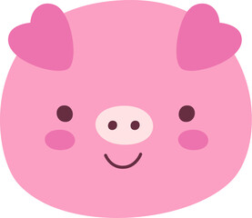 Pig Cartoon Face
