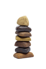 Blocks of hashish isolated on white background