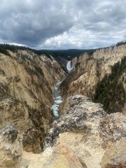 Obraz premium Grand Canyon of Yellowstone River