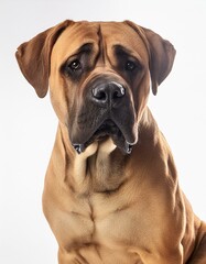 Obraz premium Boerboel on a white background