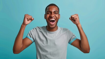 Fototapeta premium The joyful young man