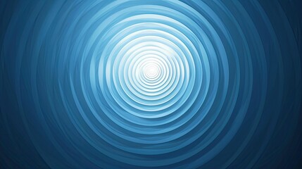 Fototapeta premium A blue circle with a white center. The circle is the main focus of the image