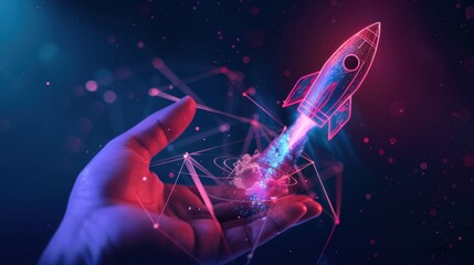 The Holographic Rocket Launch