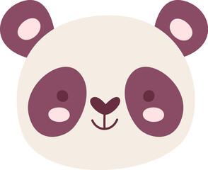 Panda Cartoon Face