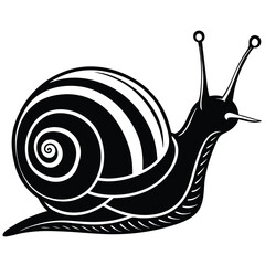 snail logo vector icon illustration design