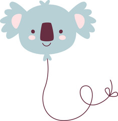 Cute Koala Face Balloon