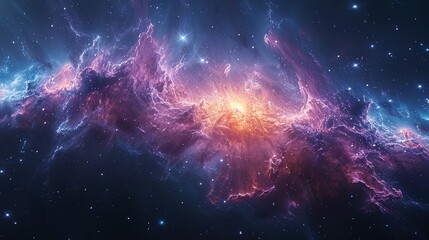 Naklejka premium Astral Reverie: Enchantments of the Cosmos