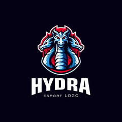 Hydra emblem logo design inspiration, illustration for e-sport team