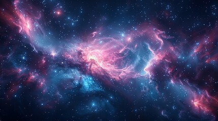 Fototapeta premium Stardust Odyssey: Voyage Through the Night