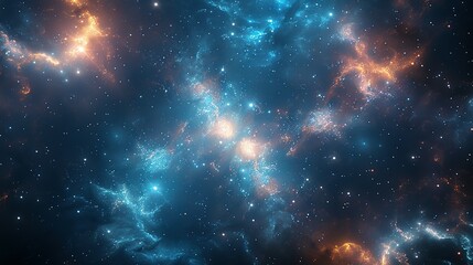 Fototapeta premium Starry Veil: A Journey Across Celestial Realms