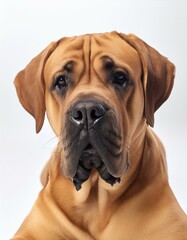 Obraz premium Mastiff on a white background