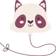 Cute Raccoon Face Balloon