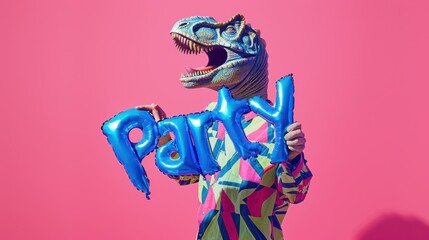The Dinosaur in Party Mode
