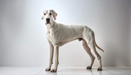 Great Dane on a white background