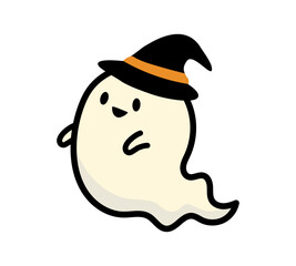ハロウィーンの可愛いおばけのイラスト