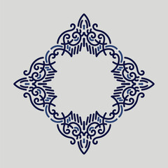 vinatage frame. Vintage vector. Floral element for designs of monograms, invitations, frames, menus, labels and websites.