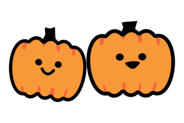ハロウィーンのかわいいカボチャのキャラクター