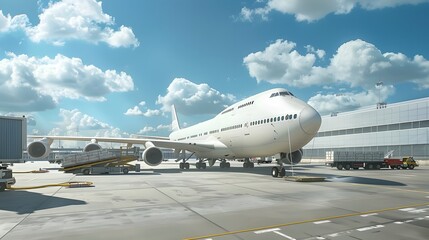 Airplane at Airport Gate