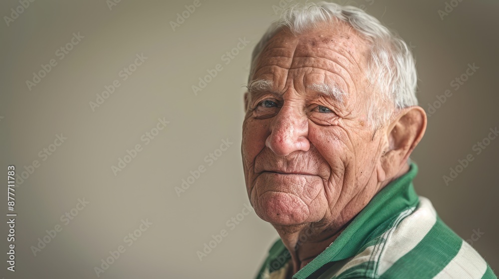 Wall mural The elderly man smiling