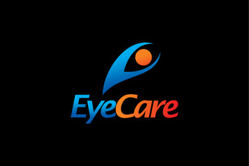 Eye care logo design vector image editable