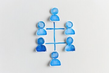 A soft watercolor rendering of organizational structure