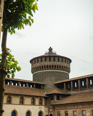 photo with sony a7iv camera of sforzesco castle