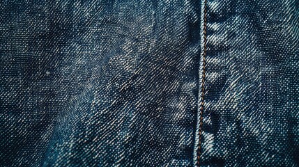 Denim blue jeans fabric photo frame with space for text