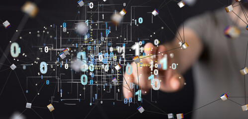 Business intelligence analyst dashboard on virtual
