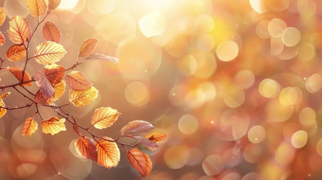 Leaf background. An autumn concept with a nature theme. Birch branches with bright yellow autumn leaves. Stunning colorful shades of autumn in a deciduous forest. Bright yellow leaves in the autumn.