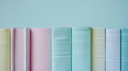 The colorful pastel books