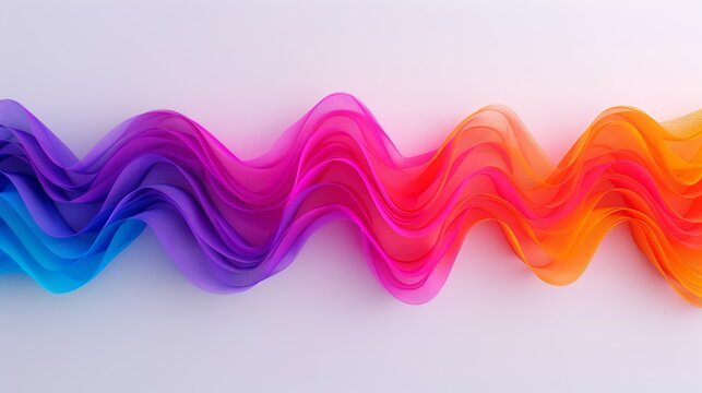 Quantum wave function mathematical description of a particle's quantum state, essential for calculating probabilities in quantum mechanics. Background Illustration, Bright color tones, , Minimalism,