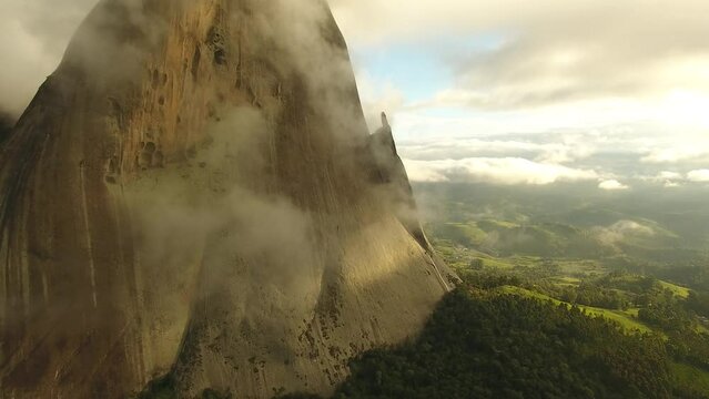 Aerial view of Pedra Azul - Pedra Azul State Park - Domingos Martins, Esp&iacute;rito Santo 