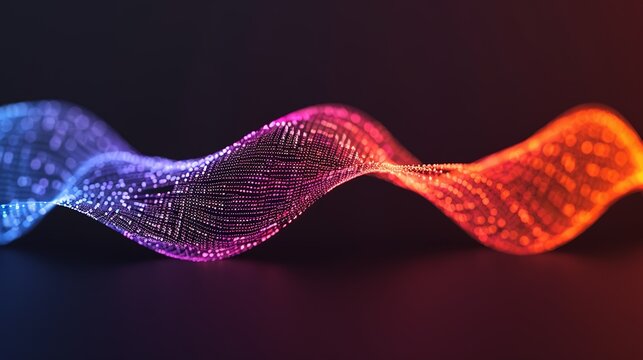 Quantum wave function mathematical representation of a particle's quantum state, essential for calculating probabilities in quantum mechanics. Background Illustration, Bright color tones, ,