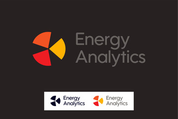 Energy analytics industrial logo design vector image editable