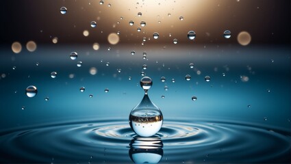 Abstract wallpaper background drop water is seen