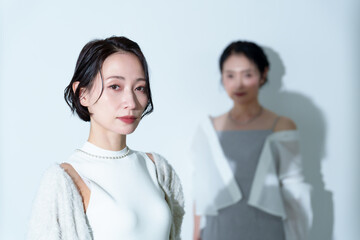 女性　ファッションモデル　ミセスモデル　ポートレート