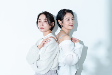 Fototapeta premium 女性 ファッションモデル ミセスモデル ポートレート