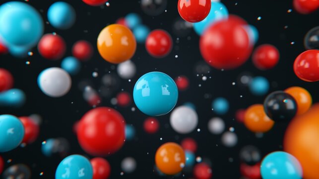 Quantum chromodynamics study of strong interactions among quarks and gluons, fundamental in understanding nuclear physics and particle behavior. Background Illustration, Bright color tones, ,