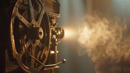 Obraz premium The vintage film projector