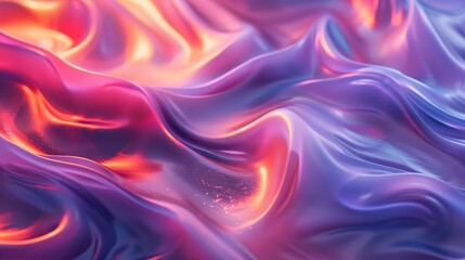 Obraz premium Harmonious Blends Smooth Gradient Waves