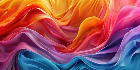 Obraz premium Abstract Colorful Swirling Background