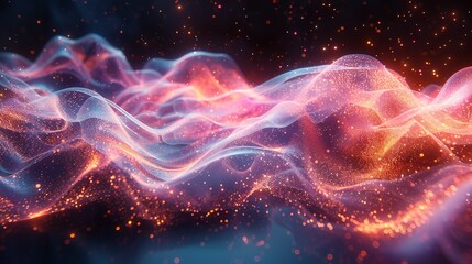 Obraz premium Quantum resonance involves the interaction of quantum states with external fields leading to precise control over quantum systems and advancements in spectroscopy Background Illustration, Bright