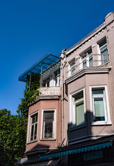 Historical Kadikoy house with its characteristic architecture. istanbul, turkey.